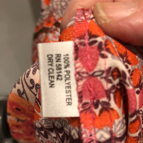 NWT Maggie London Floral Print Blouson Dress Pink Multi Size 16 - Picture 13 of 13